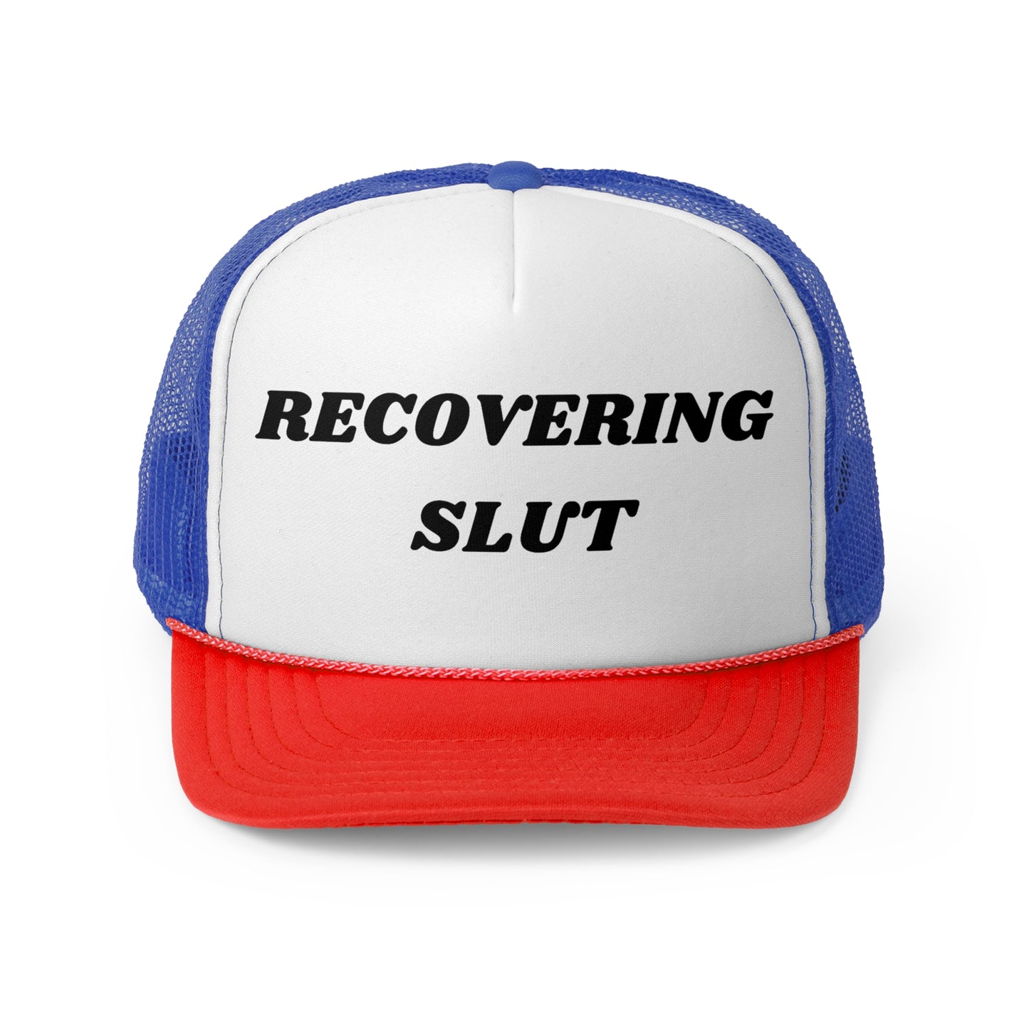 Recovering Slut Funny Trucker Hat