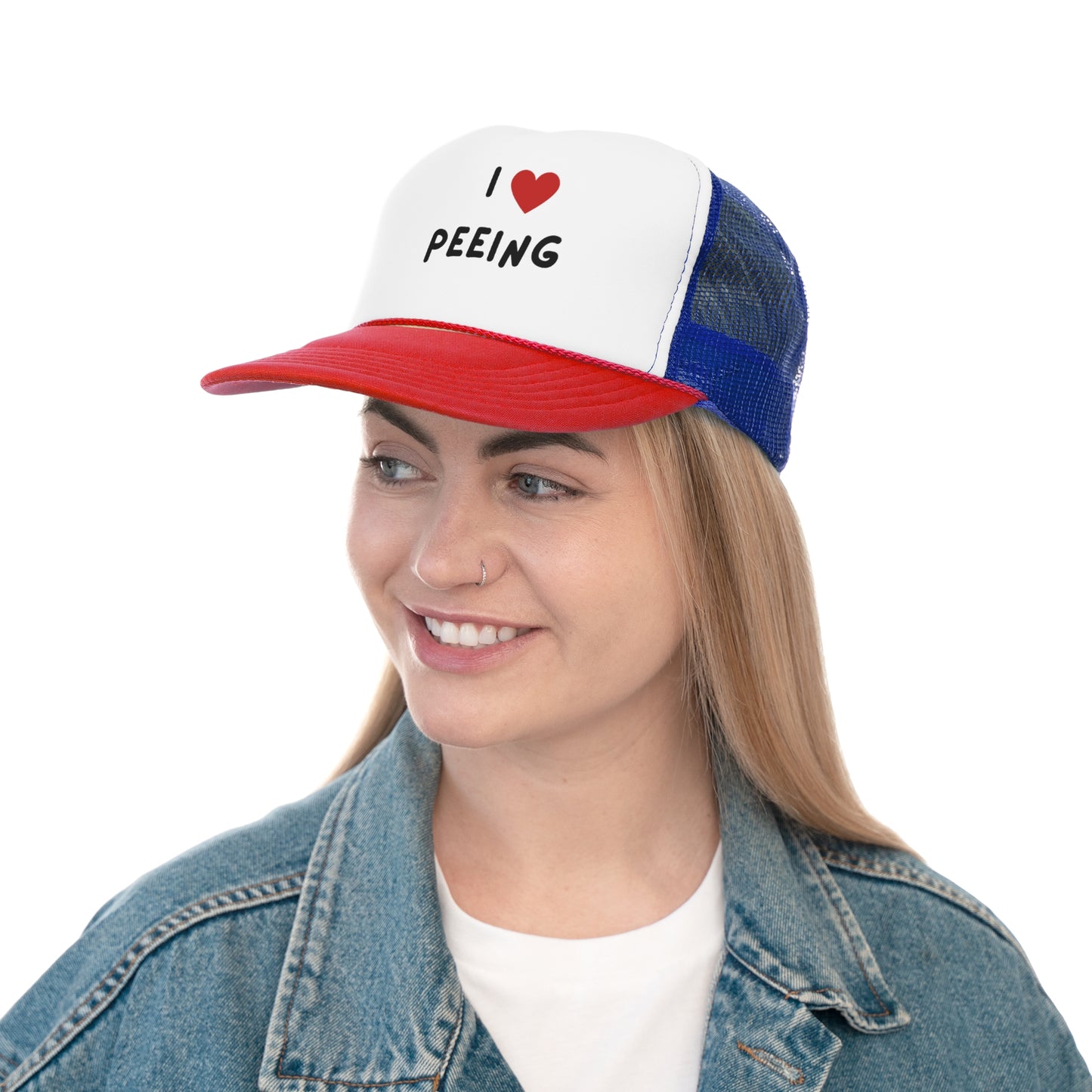 I love peeing Funny Trucker Hat