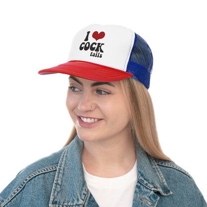 I Love Cock Tails Funny Trucker Hat