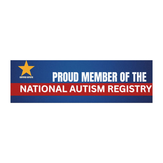 Proud Member Of The National Autism Registry Funny Car Magnet