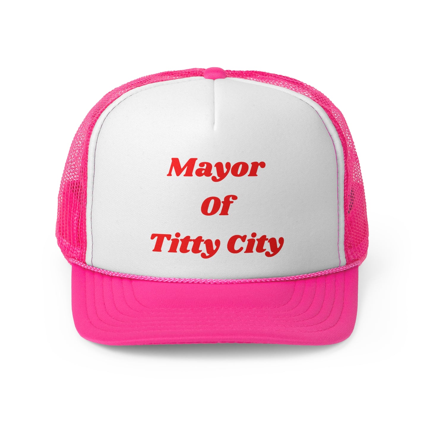 Mayor of Titty City Funny Trucker Hat