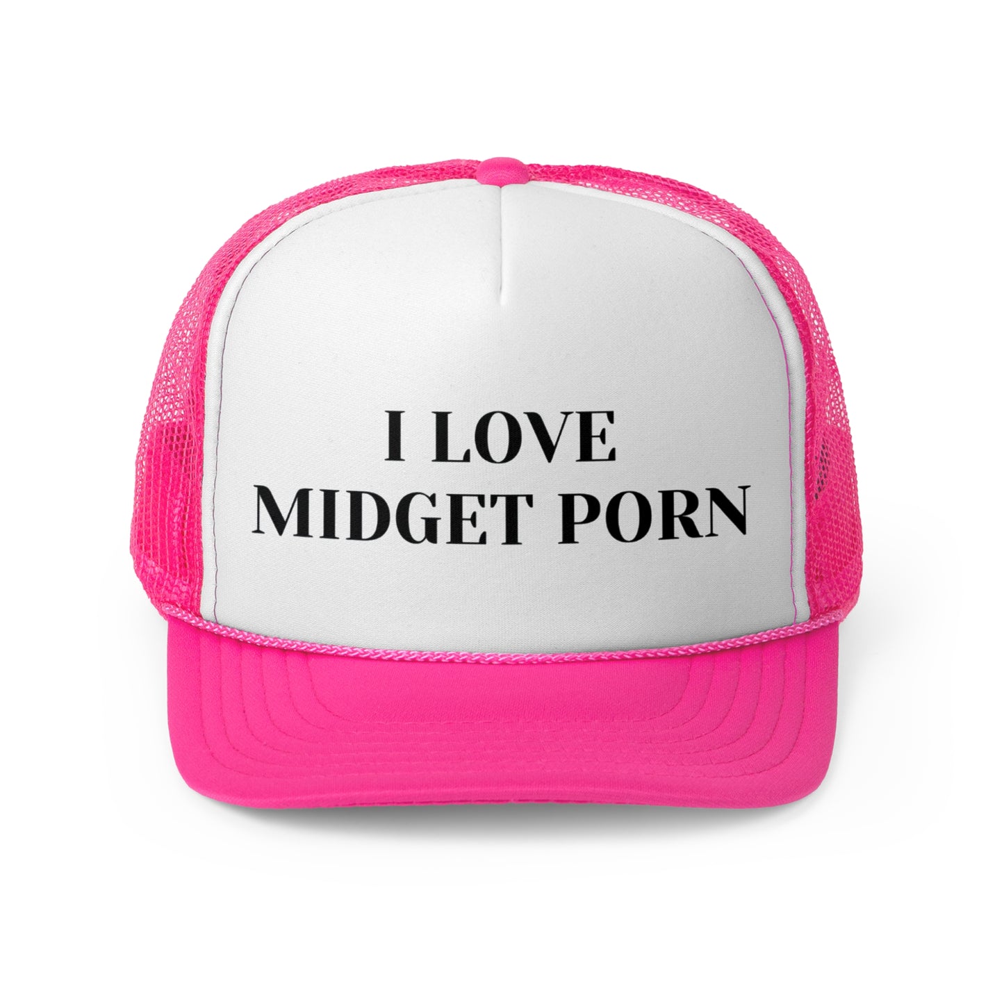 I Love Midget Porn Funny Trucker Hat