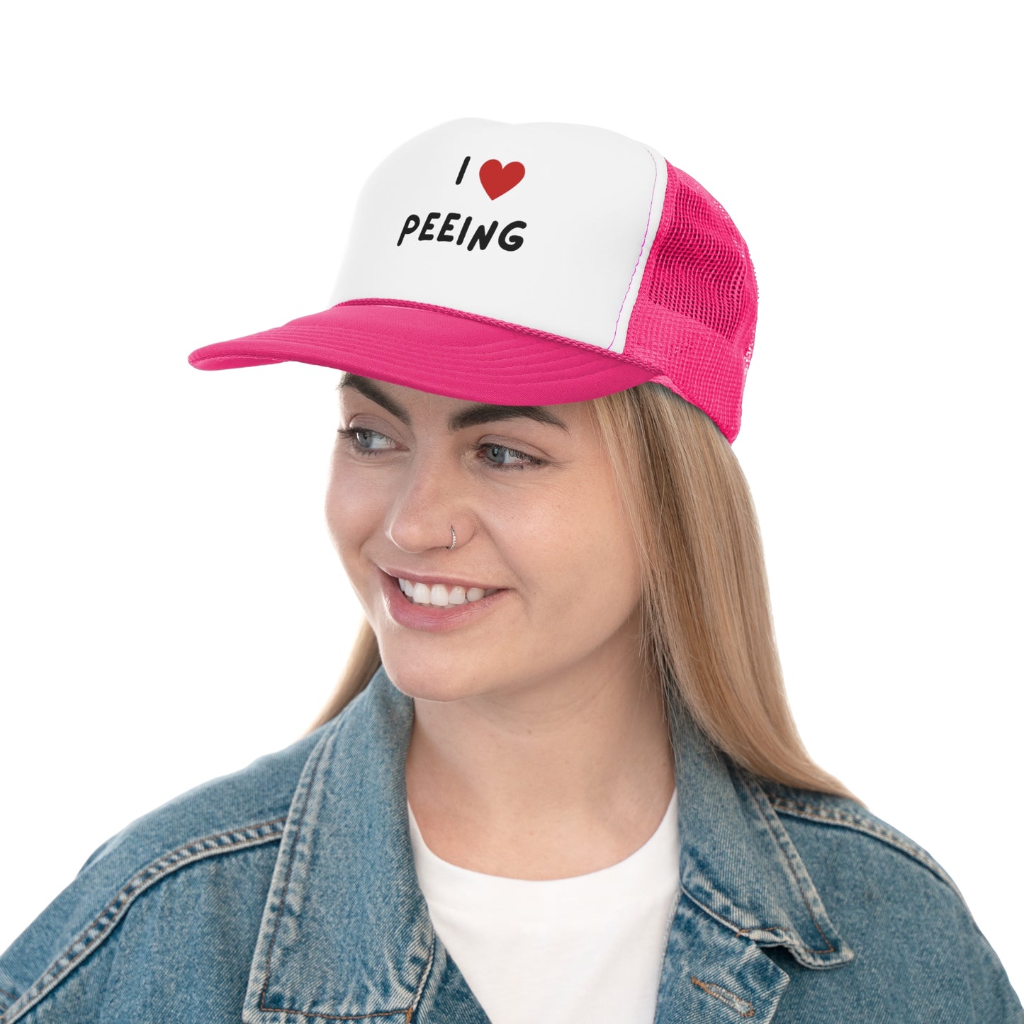 I love peeing Funny Trucker Hat