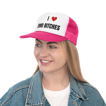 I Love Emo Bitches Funny Trucker Hat