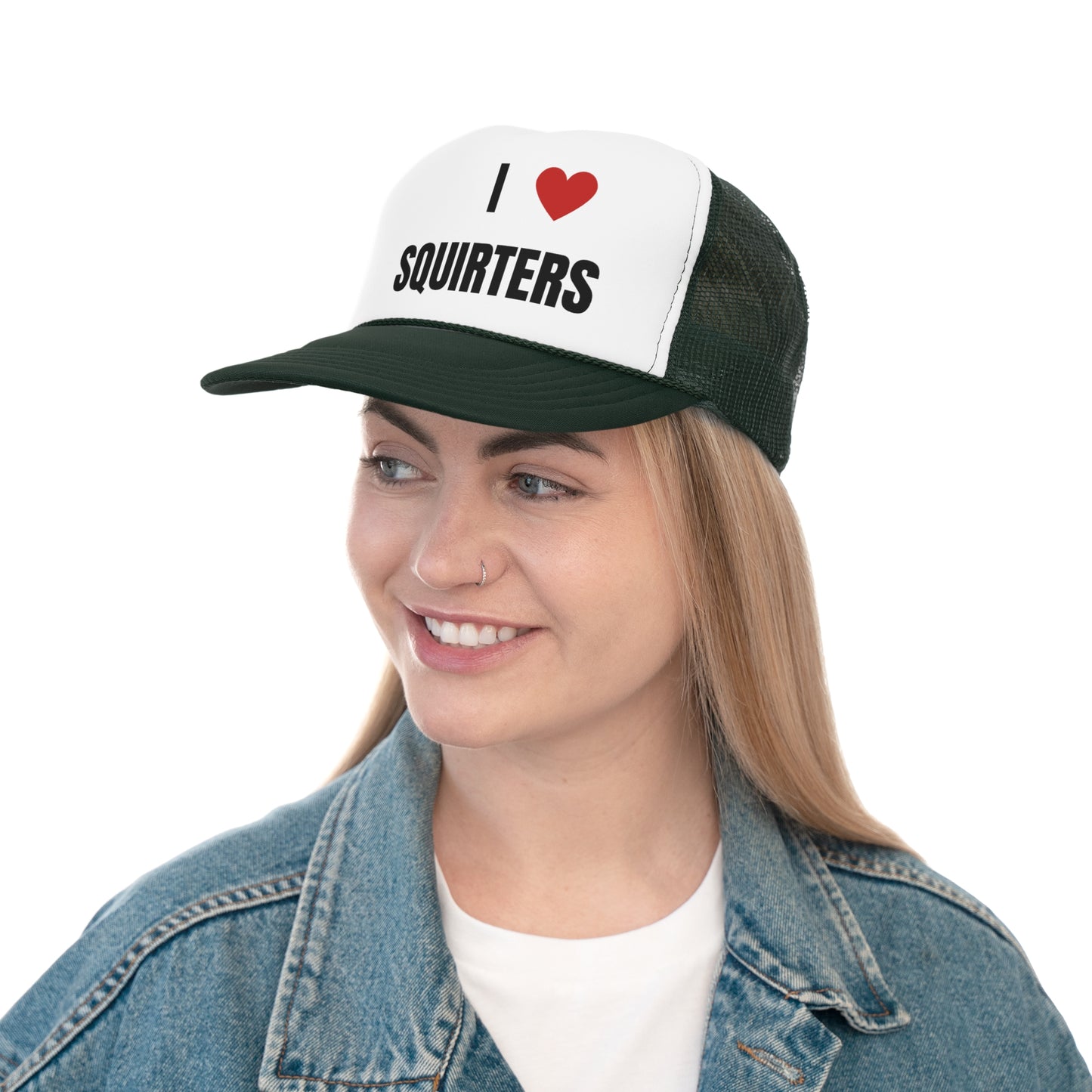 I Love Squirters Funny Trucker Hat