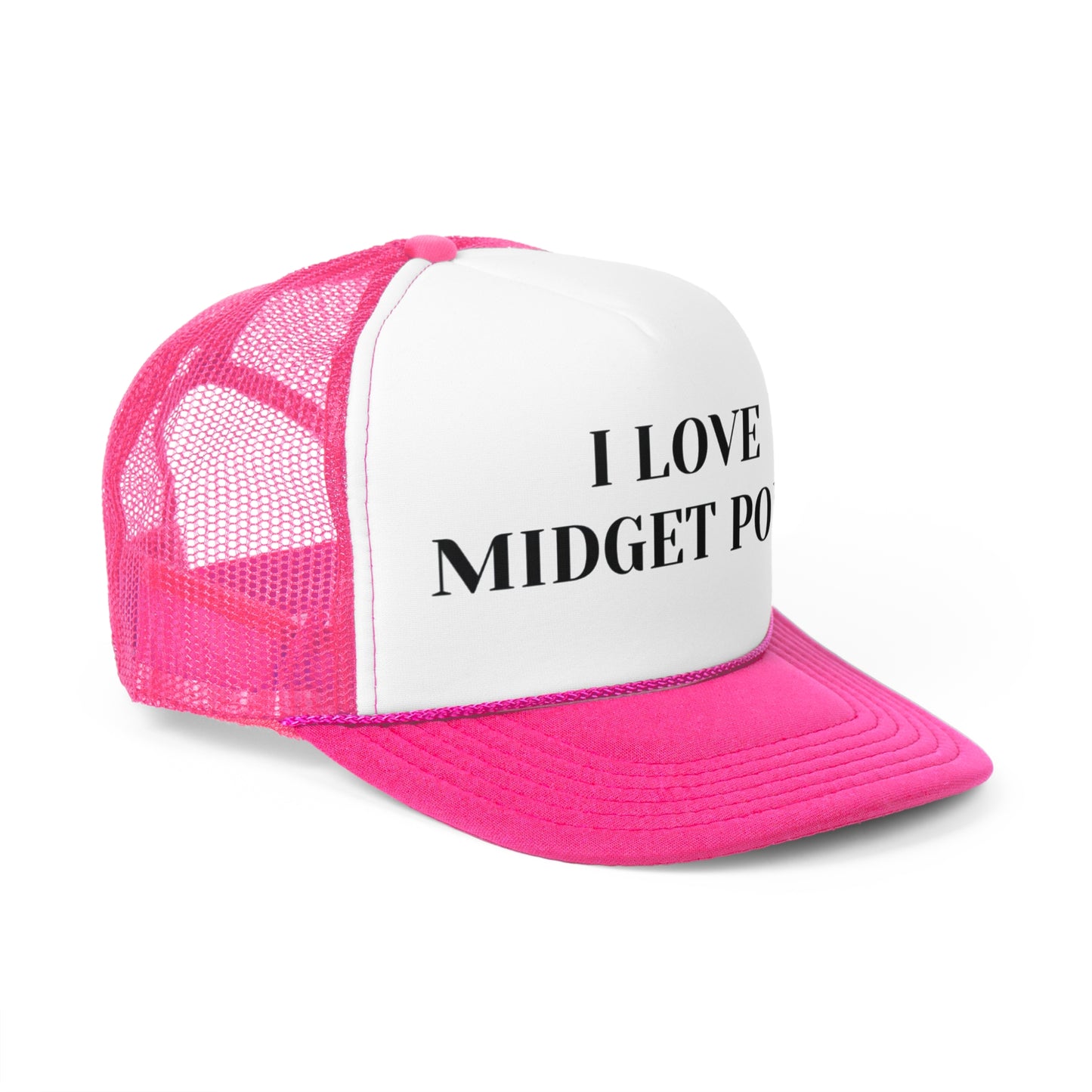 I Love Midget Porn Funny Trucker Hat