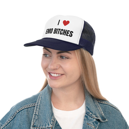 I Love Emo Bitches Funny Trucker Hat