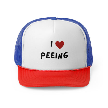 I love peeing Funny Trucker Hat